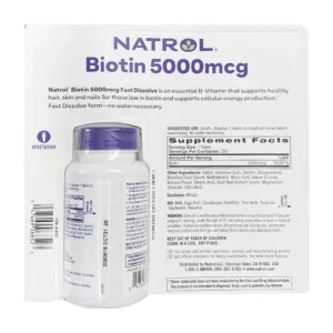 Natrol Biotin Beauty 5000mcg 250 viên