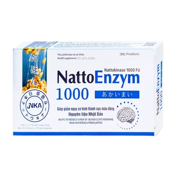 NattoEnzym 1000 DHG Pharma 2 vỉ x 10 viên