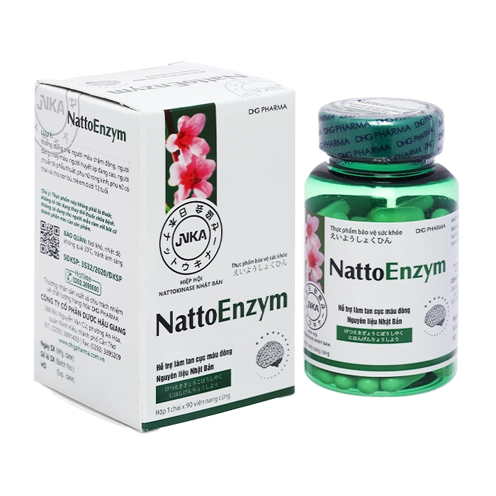 NattoEnzym DHG Pharma 90 viên - Tăng tuần hoàn máu