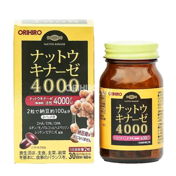 Nattokinase 4000FU Nissei 60 viên