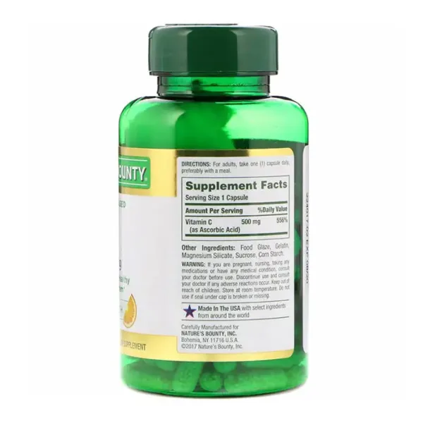 Nature's Bounty Time Released Vitamin C 500 mg 100 viên