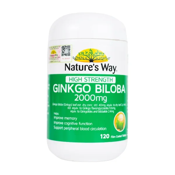 Nature's Way High Strength Ginkgo Biloba 2000mg 120 viên