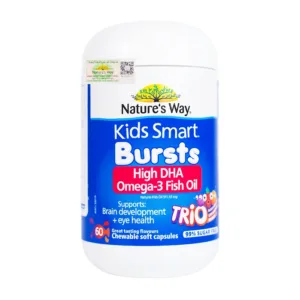 Nature’s Way Kids Smart Bursts High DHA Omega-3 Fish Oil Trio 60 viên