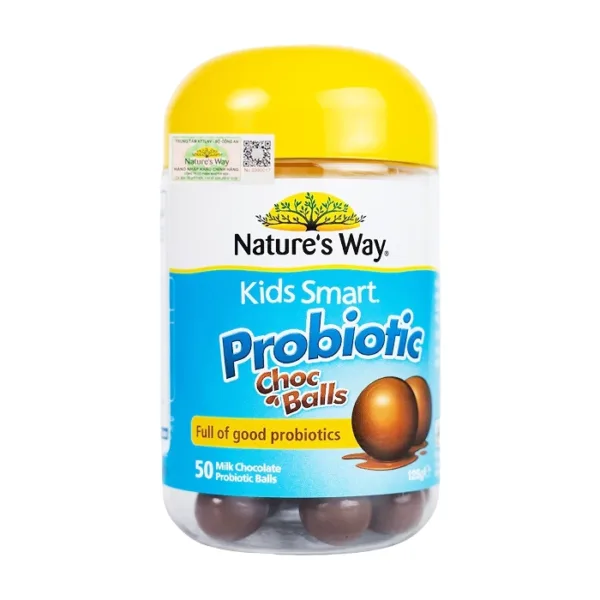 Nature's Way Kids Smart Probiotic Choc Balls 50 viên