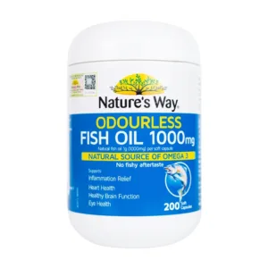 Nature's Way Odourless Fish Oil 1000mg 200 viên