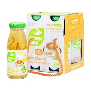 Nước Yến Sào Đông trùng Hạ Thảo Green Bird lốc 4 chai x 185ml