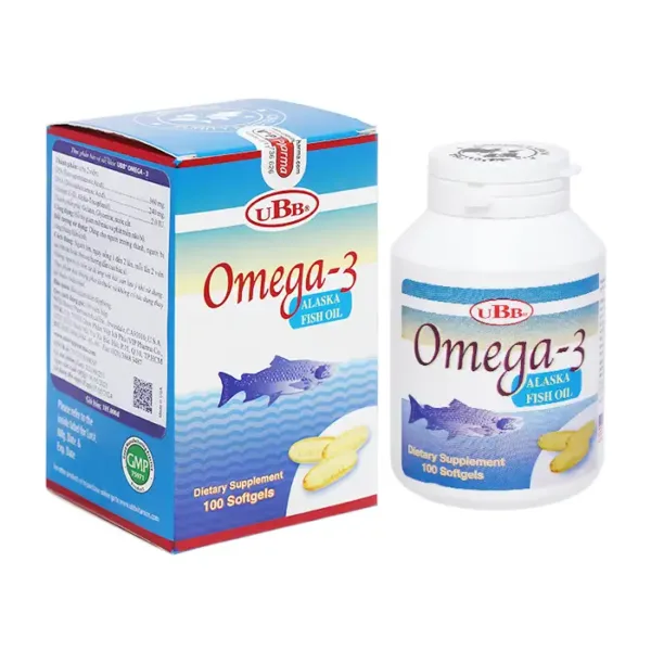 Omega-3 Alaska Fish Oil UBB 100 viên