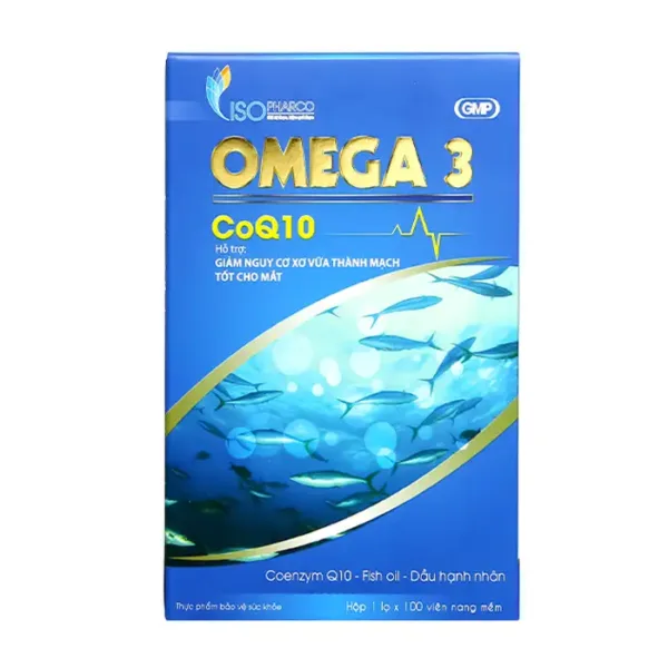 Omega 3 CoQ10 IsoPharco 100 viên