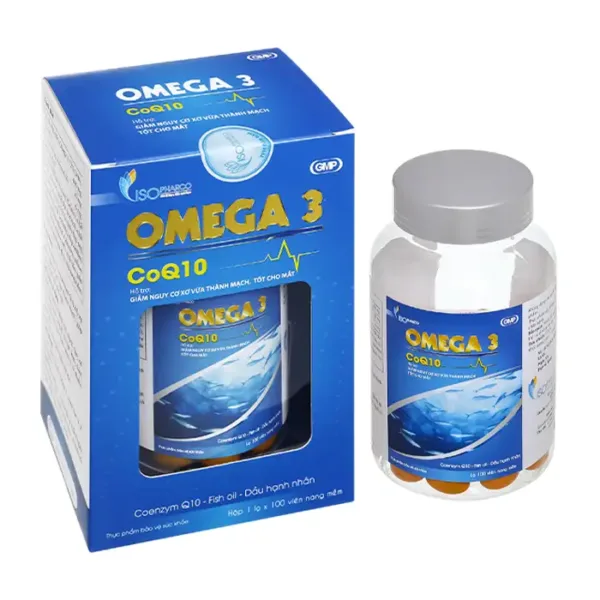 Omega 3 CoQ10 IsoPharco 100 viên