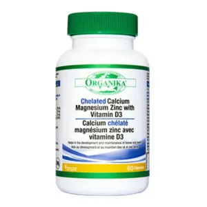 Organika Chelated Calcium Magnesium Zinc With Vitamin D3 60 viên