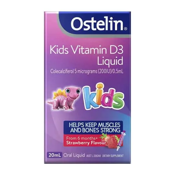 Vitamin D3 cho trẻ Ostelin Kids Vitamin D3 Liquid 20ml