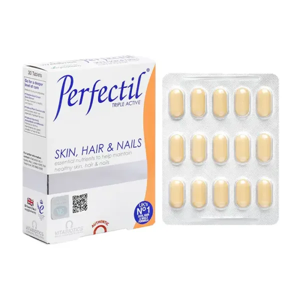 Perfectil Skin, Hair Nails Vitabiotics 2 vỉ x 15 viên