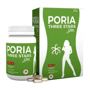 Poria Three Star Slim Phục Linh 3 sao 36 viên