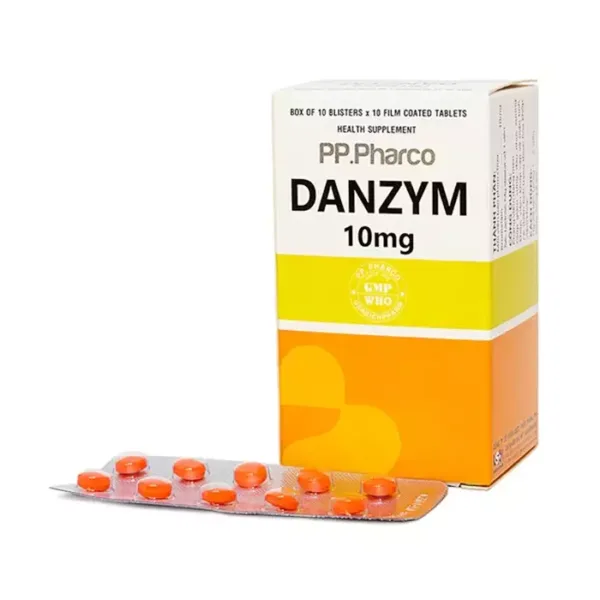 Danzym 10mg P.P Pharco 10 vỉ x 10 viên