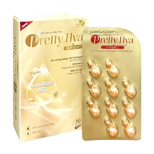 Pretty Hya Collagen++ Tất Thành 3 vỉ x 10 viên