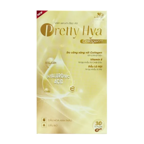 Pretty Hya Collagen++ Tất Thành 3 vỉ x 10 viên