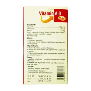 PV Vitamin A - D Gold 100 viên