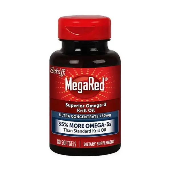 Viên uống dầu nhuyễn thể Schiff MegaRed Superior Omega 3 Krill Oil Hộp 80 viên