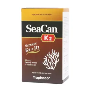 SeaCan Vitamin K2 + D3 Traphaco 6 vỉ x 10 viên