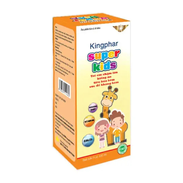 Siro tăng cường miễn dịch Kingphar Super Kids 125 ml