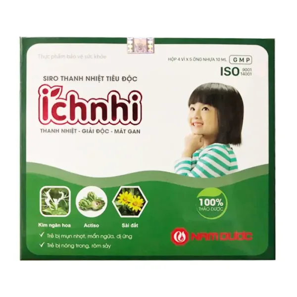 Siro thanh nhiệt tiêu độc Ích Nhi Nam Dược 20 ống