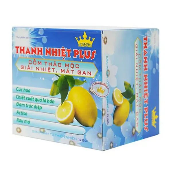 Cốm Thanh Nhiệt Plus Kingphar 12 gói