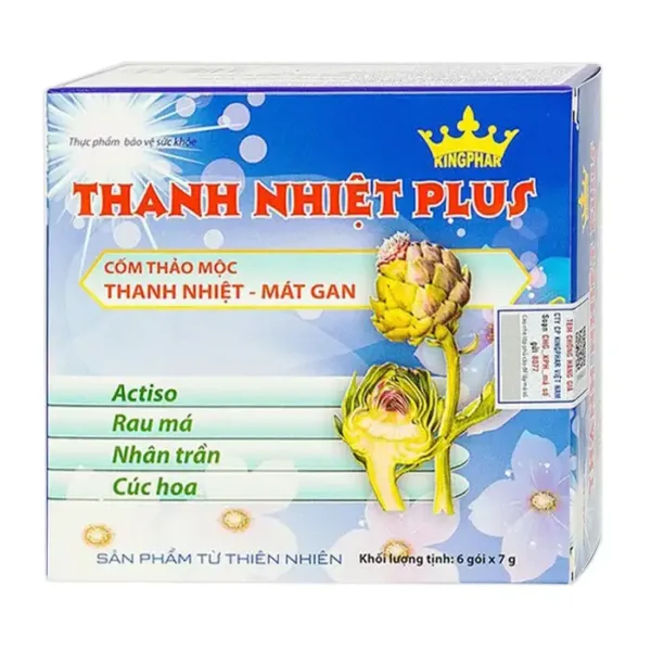 Cốm Thanh Nhiệt Plus Kingphar 6 gói