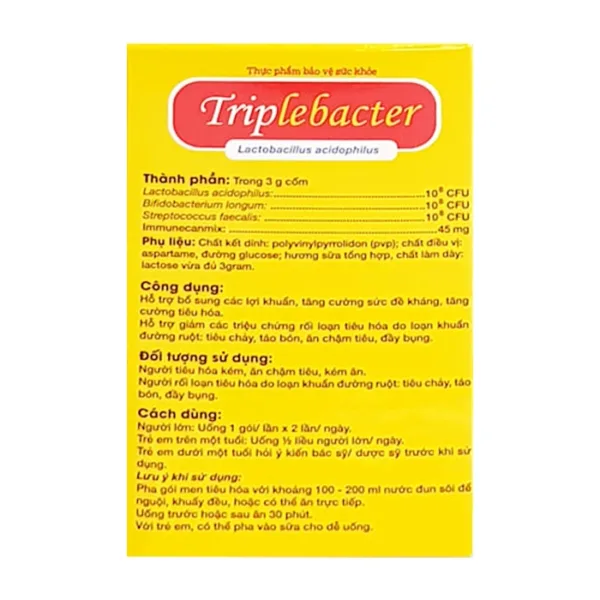 Triplebacter Dragon 20 gói x 3g