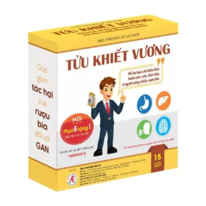 Viên uống giải rượu mát gan Tửu Khiết vương 15 gói