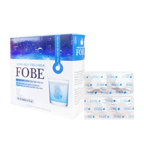 Viên Sủi Tiêu Hóa Fobe Fobelife 5 vỉ x 4 viên