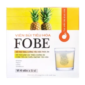 Viên Sủi Tiêu Hóa Fobe Fobelife 5 vỉ x 4 viên