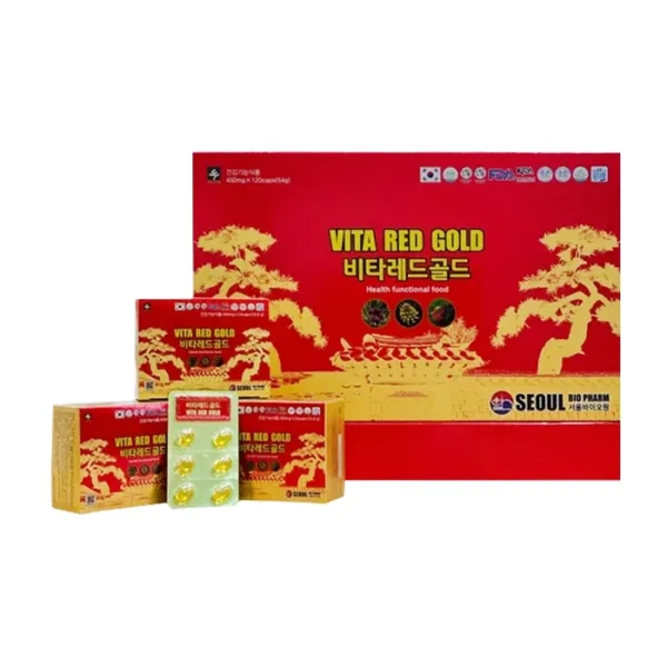 Viên Tinh Dầu Thông Đỏ Vita Red Gold Seoul Bio Pharm 120 viên