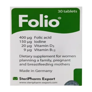 Viên uống bổ sung acid folic Folio 30 viên