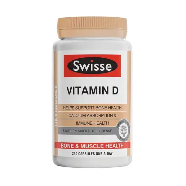 Viên uống bổ sung vitamin D Swisse Vitamin D Hộp 250 viên