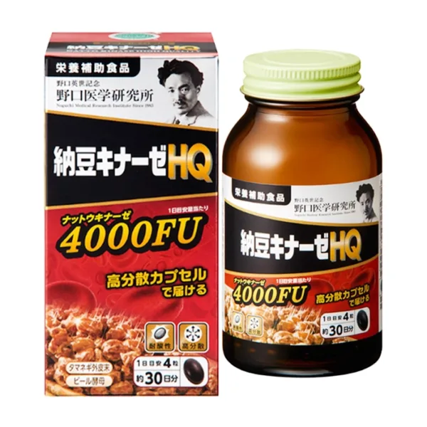 Viên Uống Chống Đột Quỵ Nattokinase 4000FU Noguchi 120 viên