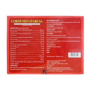 Viên Uống Cordymin Starusa Fobelife 6 vỉ x 10 viên