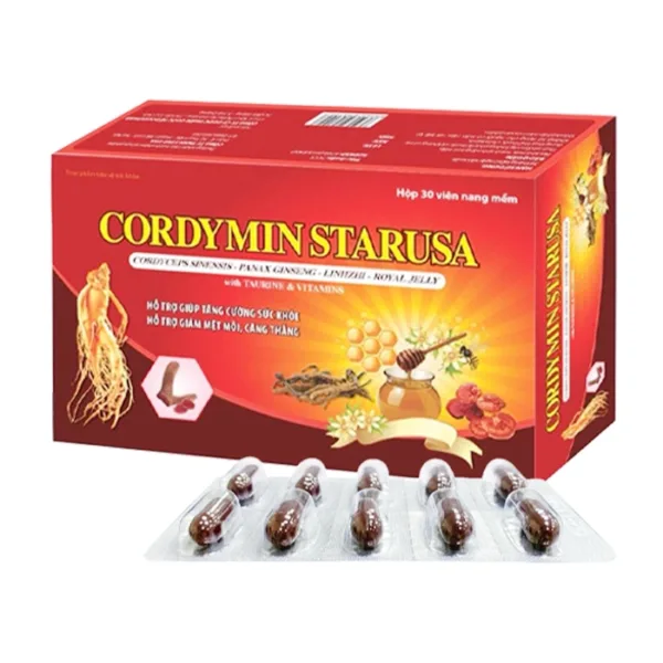 Viên Uống Cordymin Starusa Fobelife 6 vỉ x 10 viên