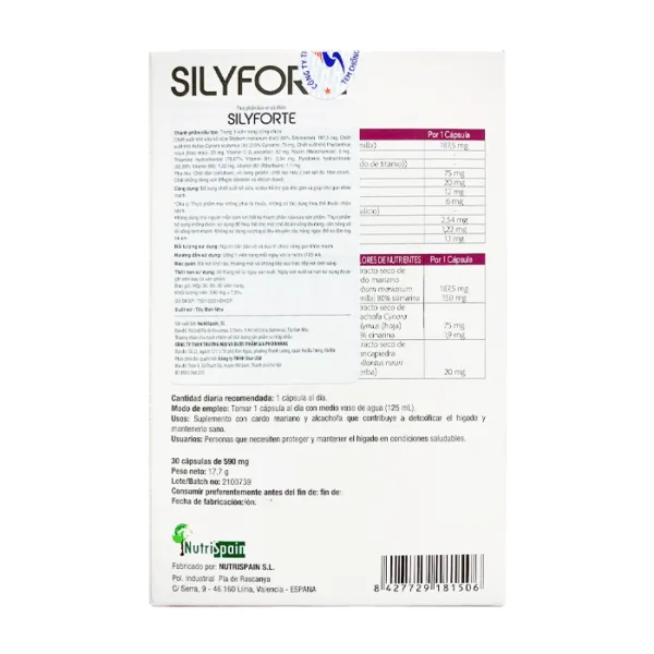 Viên Uống Giải Độc Gan Silyforte Fobelife 2 vỉ x 15 viên