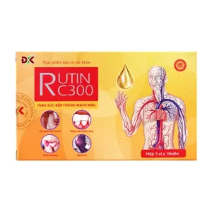 Viên Uống Rutin C300 Fobelife 3 vỉ x 10 viên