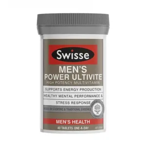 Viên uống tăng cường sức khỏe nam giới Swisse Men’s Power Ultivite Hộp 40 viên