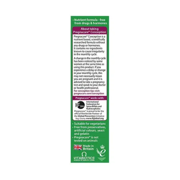 Vitabiotics Pregnacare Before Conception 30 viên