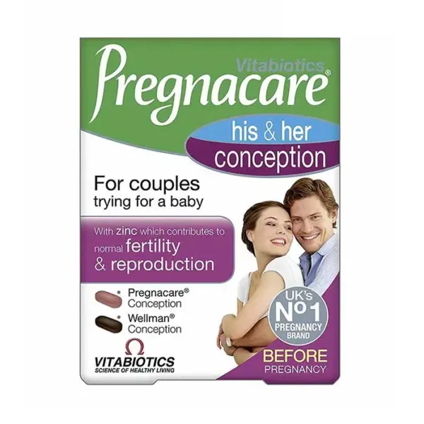 Vitabiotics Pregnacare His Her Conception 60 viên