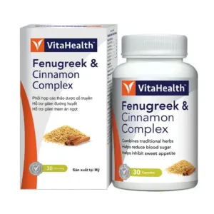 VitaHealth Fenugreek & Cinnamon Complex 30 viên