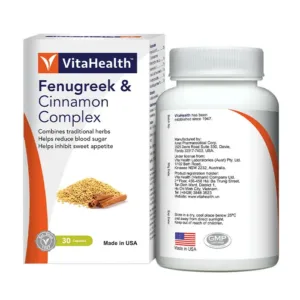 VitaHealth Fenugreek & Cinnamon Complex 30 viên