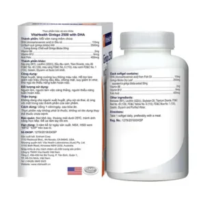 VitaHealth Ginkgo 2500 with DHA 30 viên