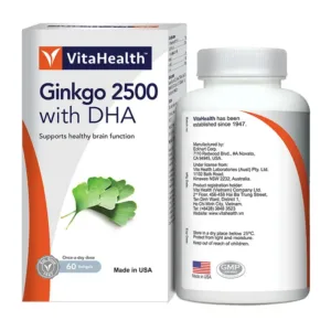 VitaHealth Ginkgo 2500 with DHA 60 viên