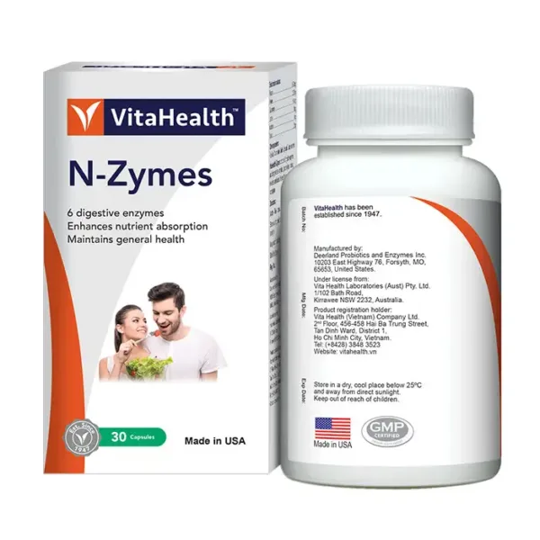 VitaHealth N-Zymes 30 viên