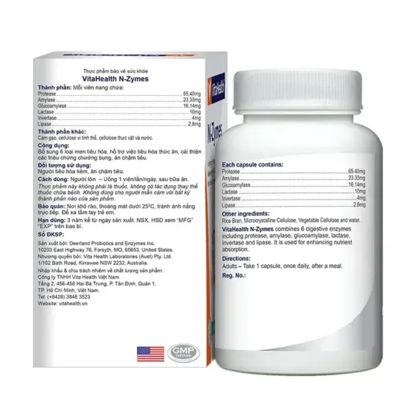 VitaHealth N-Zymes 30 viên