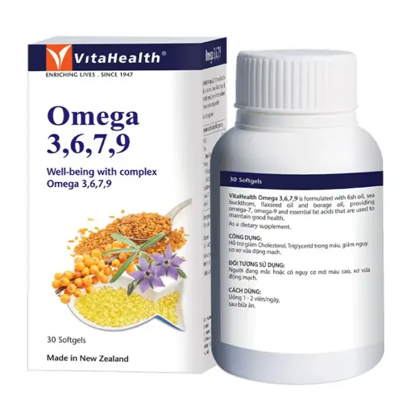 VitaHealth Omega 3,6,7,9 30 viên