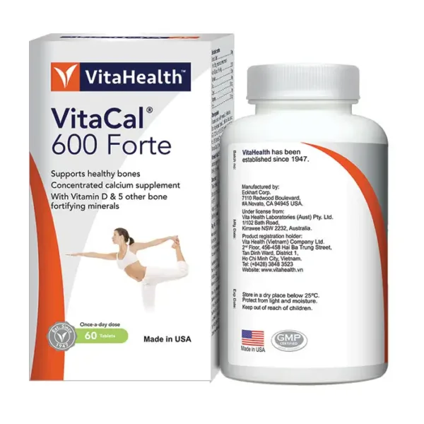 VitaHealth VitaCal 600 Forte 60 viên